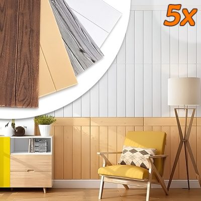 Öntapadós 3D panelek fa imitáció mintában (5 db) | INSTAWOOD