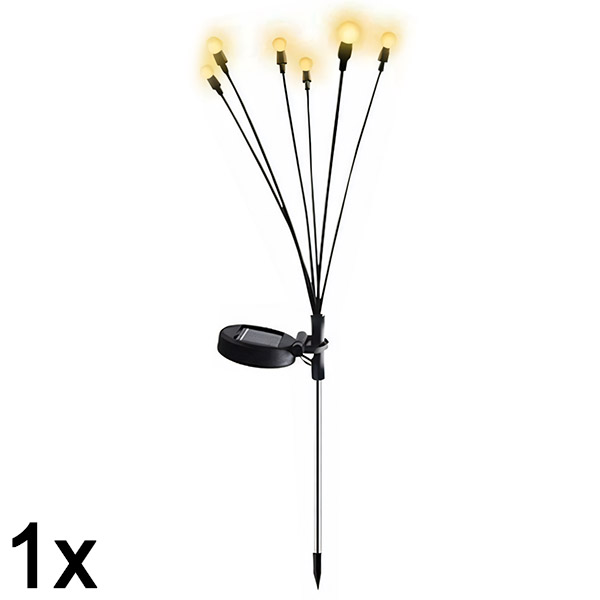 1x Napelemes fényfüzér 6 LED izzóval | SOMPEX