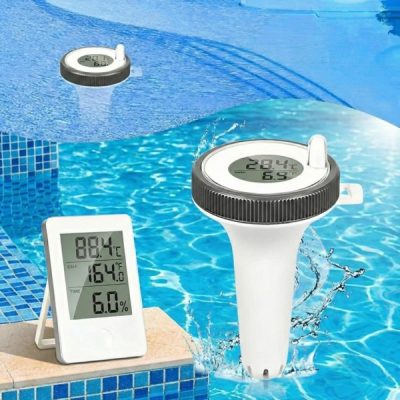 Vezeték nélküli medence hőmérő - 60 m hatótáv, IP67, beltéri kijelző | POOLMETER